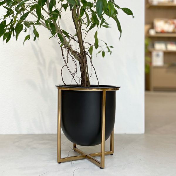 アイアンプランター ウィズゴールドスタンド H25 | upstairs outdoor