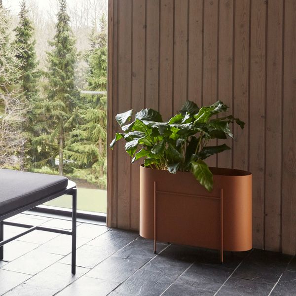 アブロングプランター オレンジ | upstairs outdoor living