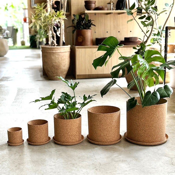コルクポット ウィズ ソーサー Φ9 | upstairs outdoor living